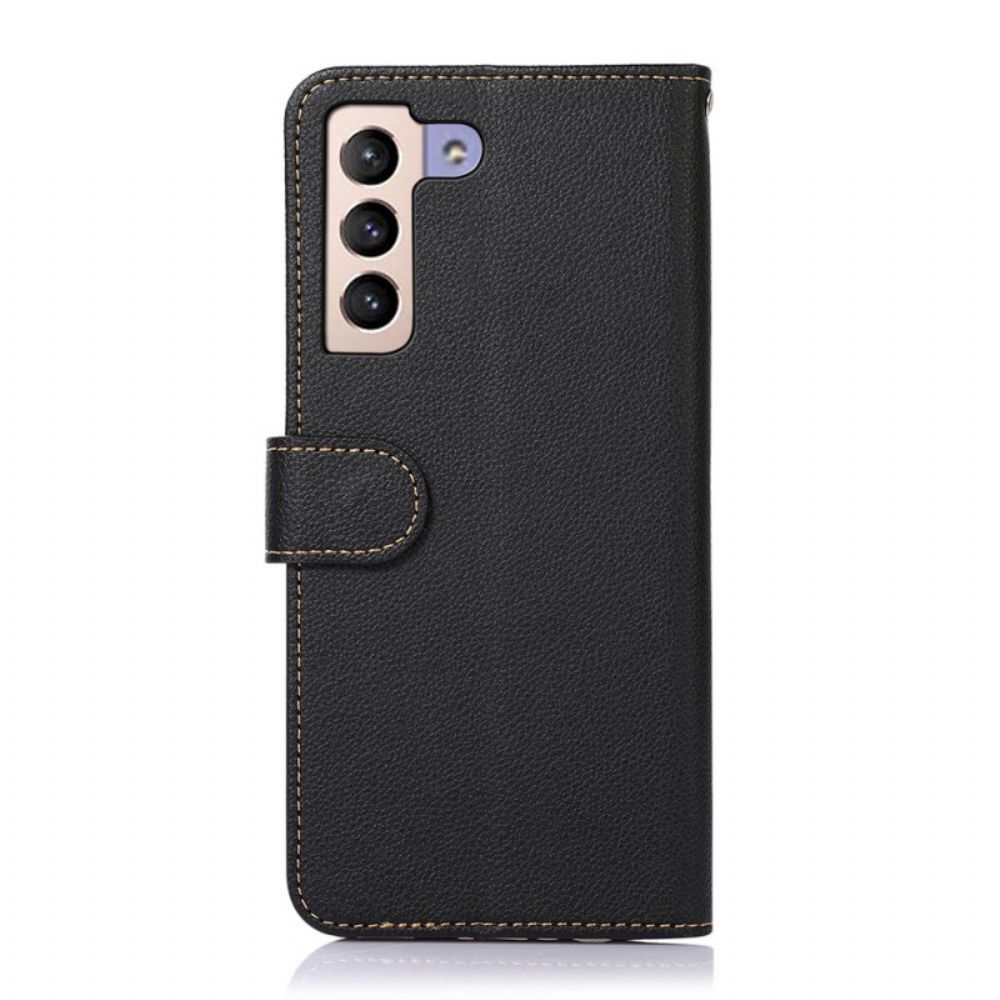 Flip Case Für Samsung Galaxy S22 Plus 5G Liche Style Rfid Khazneh