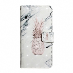 Flip Case Für Samsung Galaxy S22 Plus 5G Lichtpunkt Ananas