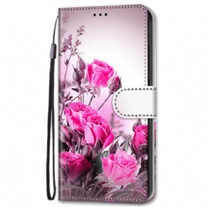 Flip Case Für Samsung Galaxy S22 Plus 5G Magische Blumen