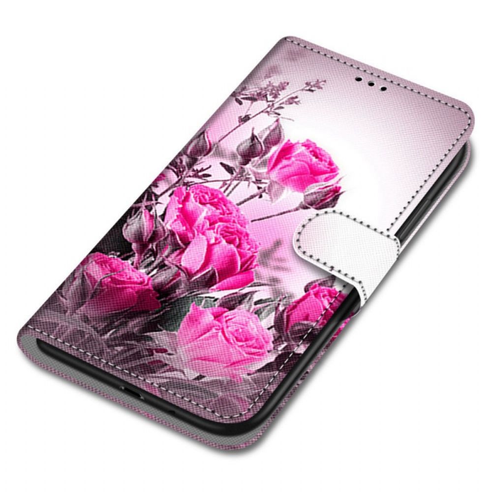 Flip Case Für Samsung Galaxy S22 Plus 5G Magische Blumen