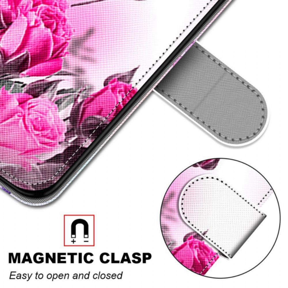 Flip Case Für Samsung Galaxy S22 Plus 5G Magische Blumen