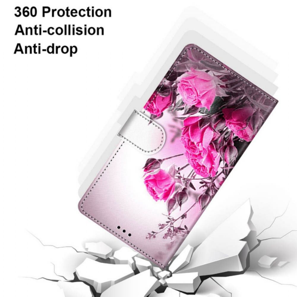 Flip Case Für Samsung Galaxy S22 Plus 5G Magische Blumen