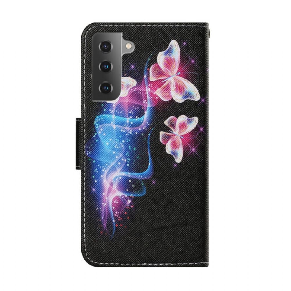 Flip Case Für Samsung Galaxy S22 Plus 5G Magische Schmetterlinge