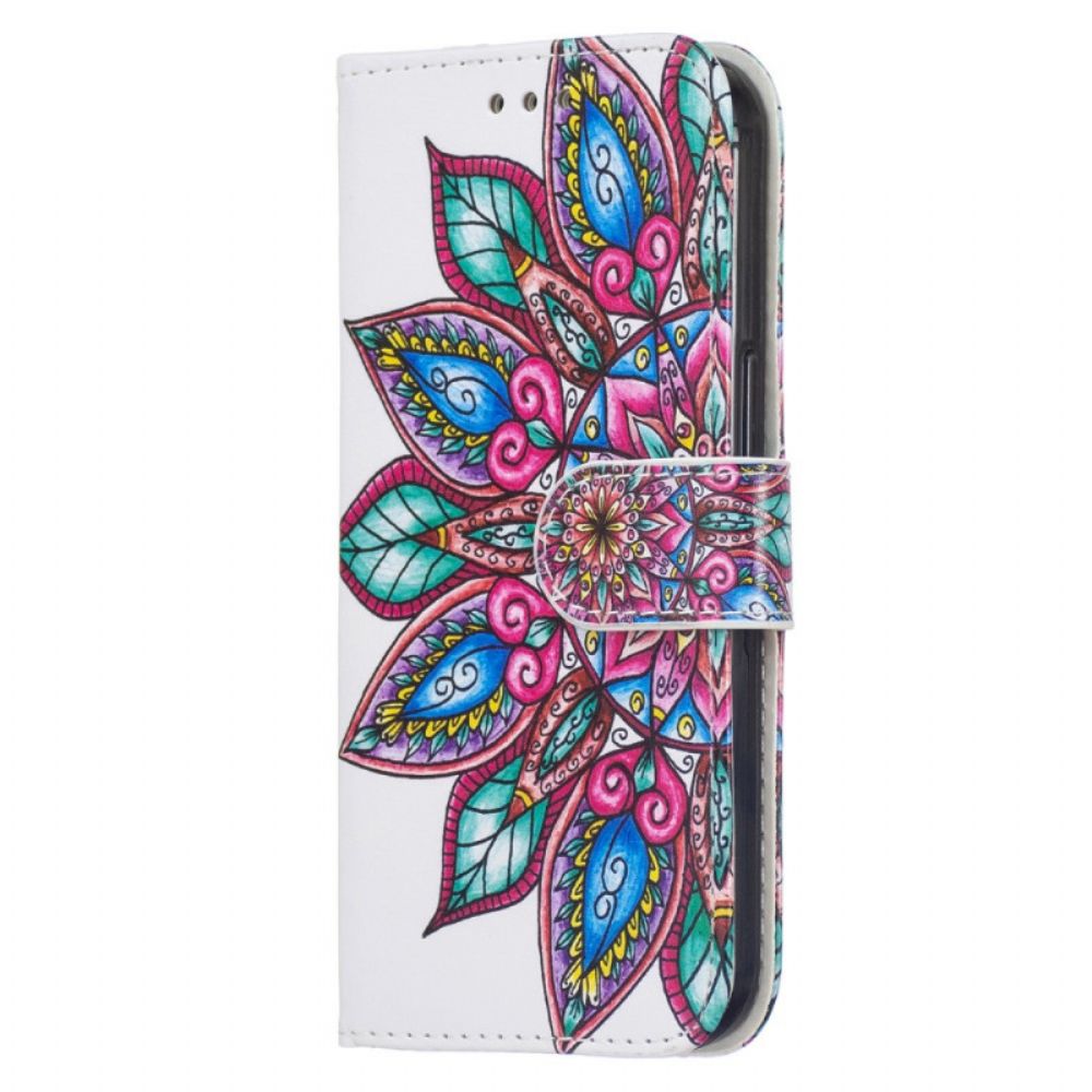 Flip Case Für Samsung Galaxy S22 Plus 5G Mandala Gezeichnet