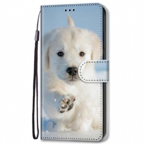 Flip Case Für Samsung Galaxy S22 Plus 5G Süßer Hund