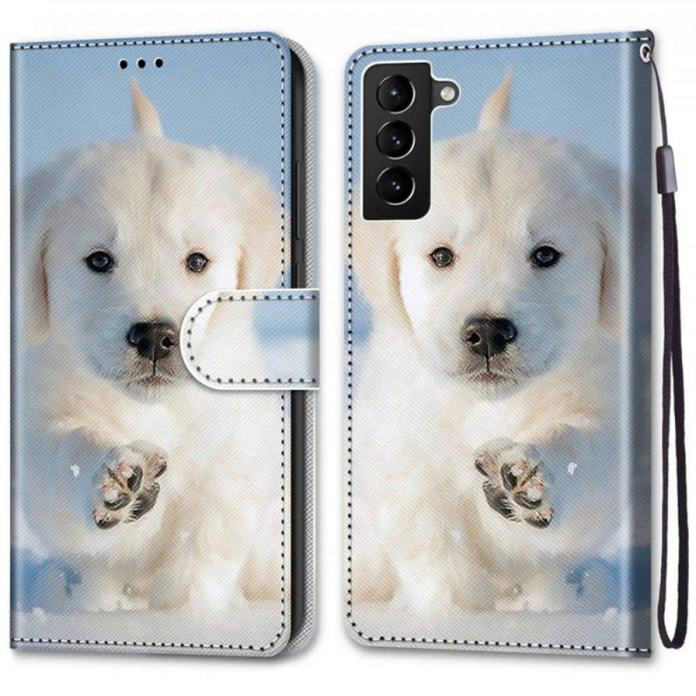 Flip Case Für Samsung Galaxy S22 Plus 5G Süßer Hund