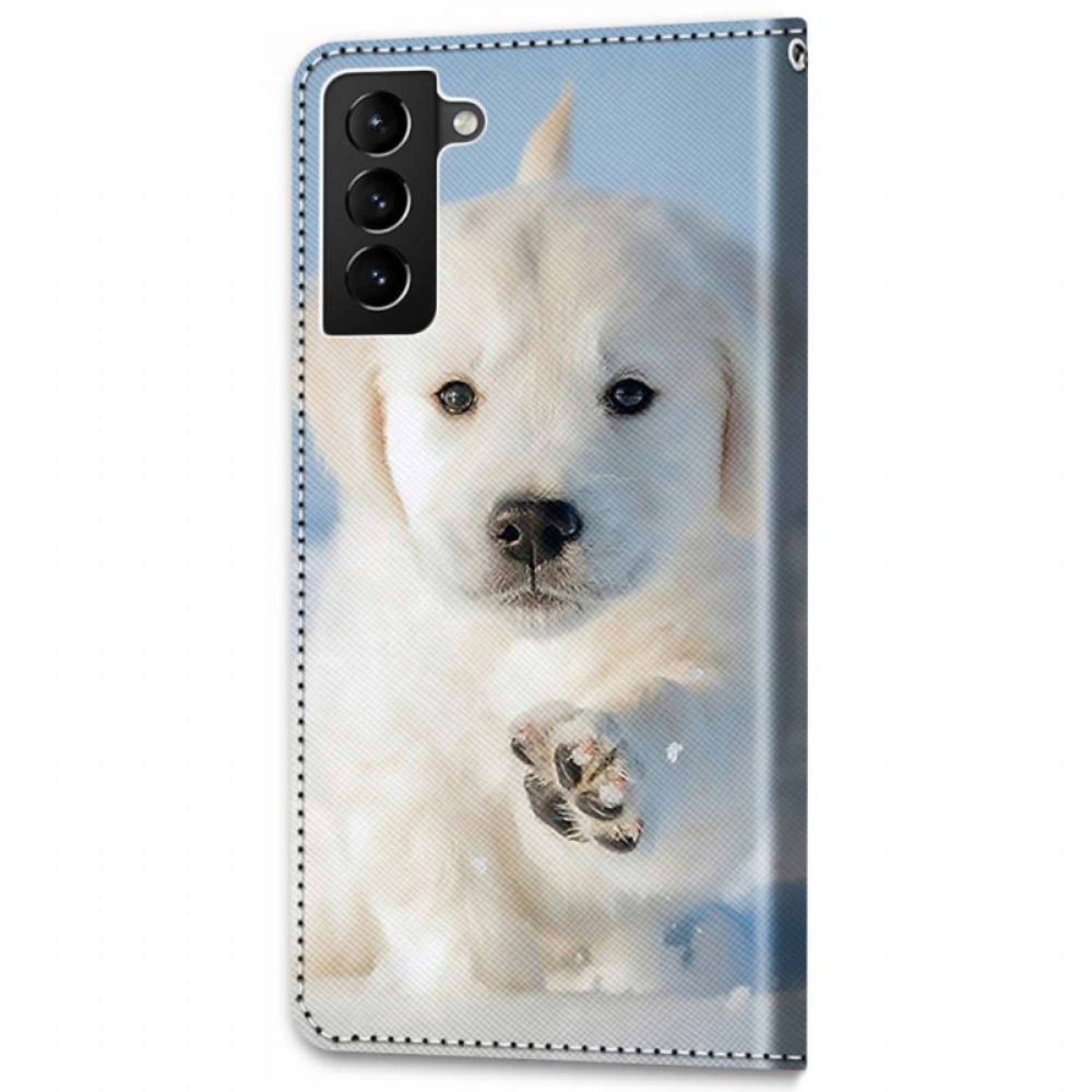 Flip Case Für Samsung Galaxy S22 Plus 5G Süßer Hund