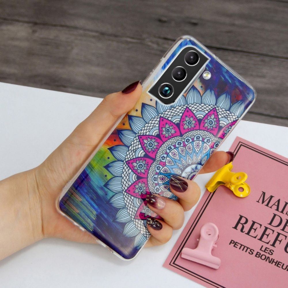 Hülle Für Samsung Galaxy S22 Plus 5G Fluoreszierende Blumenserie