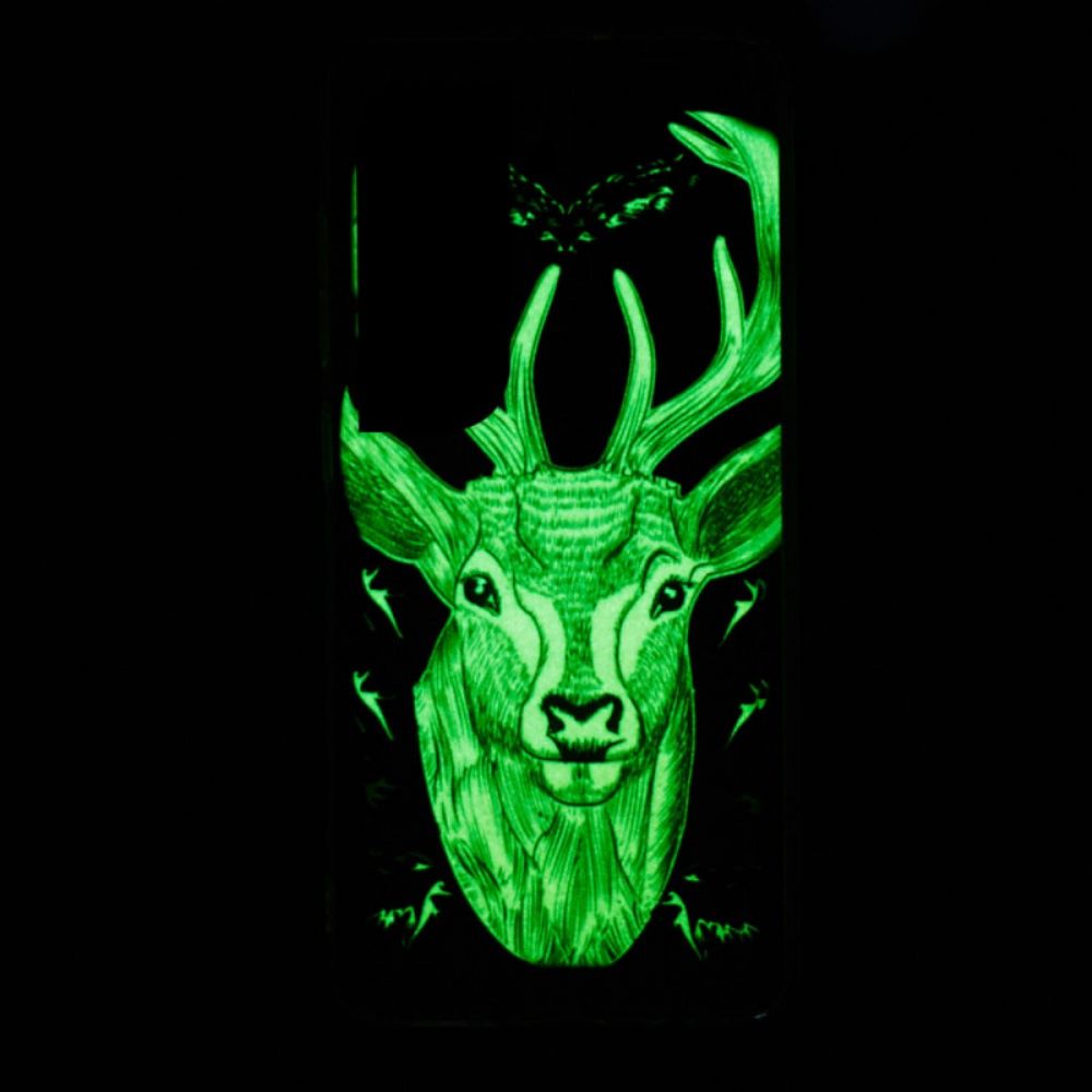 Hülle Für Samsung Galaxy S22 Plus 5G Fluoreszierender Majestätischer Hirsch