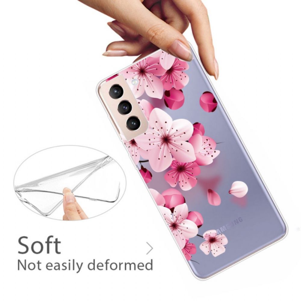 Hülle Für Samsung Galaxy S22 Plus 5G Kleine Rosa Blumen