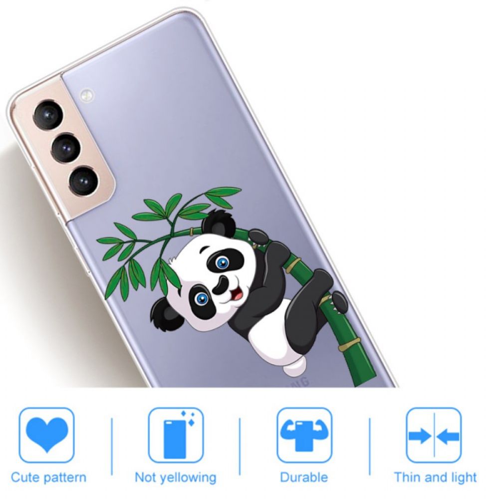 Hülle Für Samsung Galaxy S22 Plus 5G Panda Auf Bambus