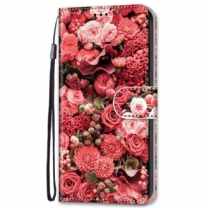 Lederhüllen Für Samsung Galaxy S22 Plus 5G Blumenromantik