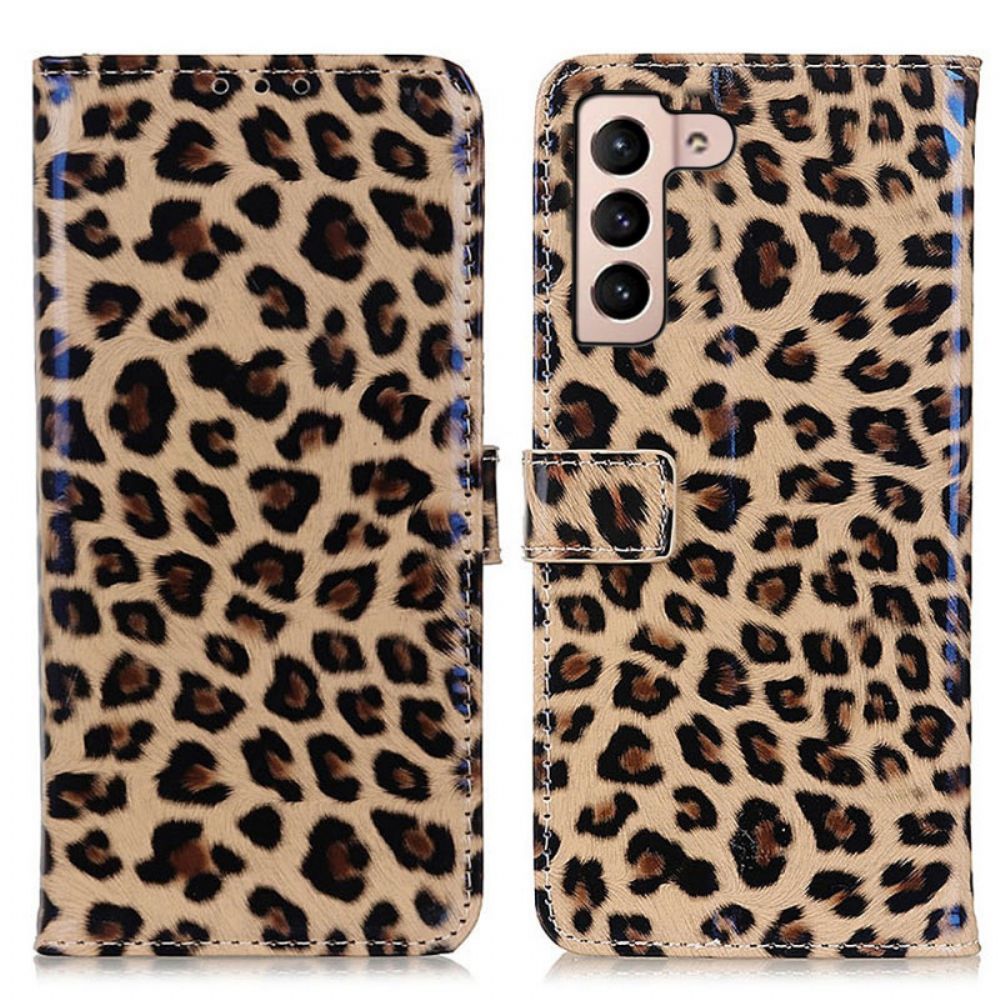 Lederhüllen Für Samsung Galaxy S22 Plus 5G Leopard