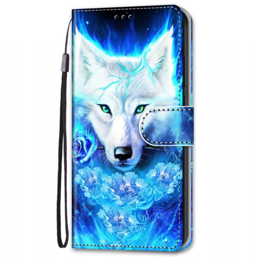 Lederhüllen Für Samsung Galaxy S22 Plus 5G Magischer Wolf