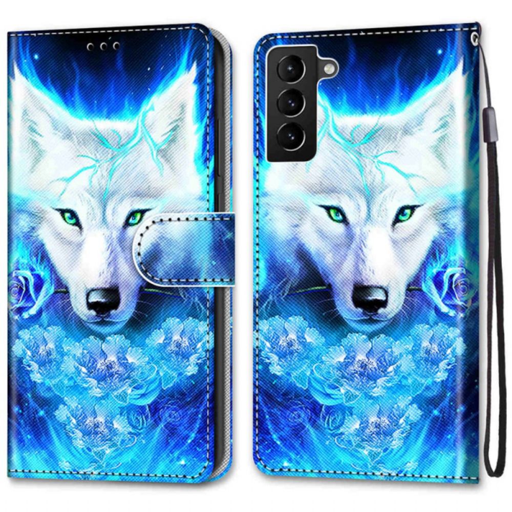 Lederhüllen Für Samsung Galaxy S22 Plus 5G Magischer Wolf