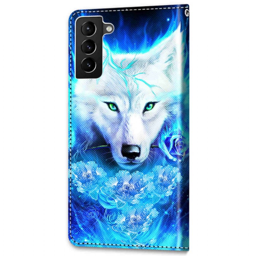 Lederhüllen Für Samsung Galaxy S22 Plus 5G Magischer Wolf