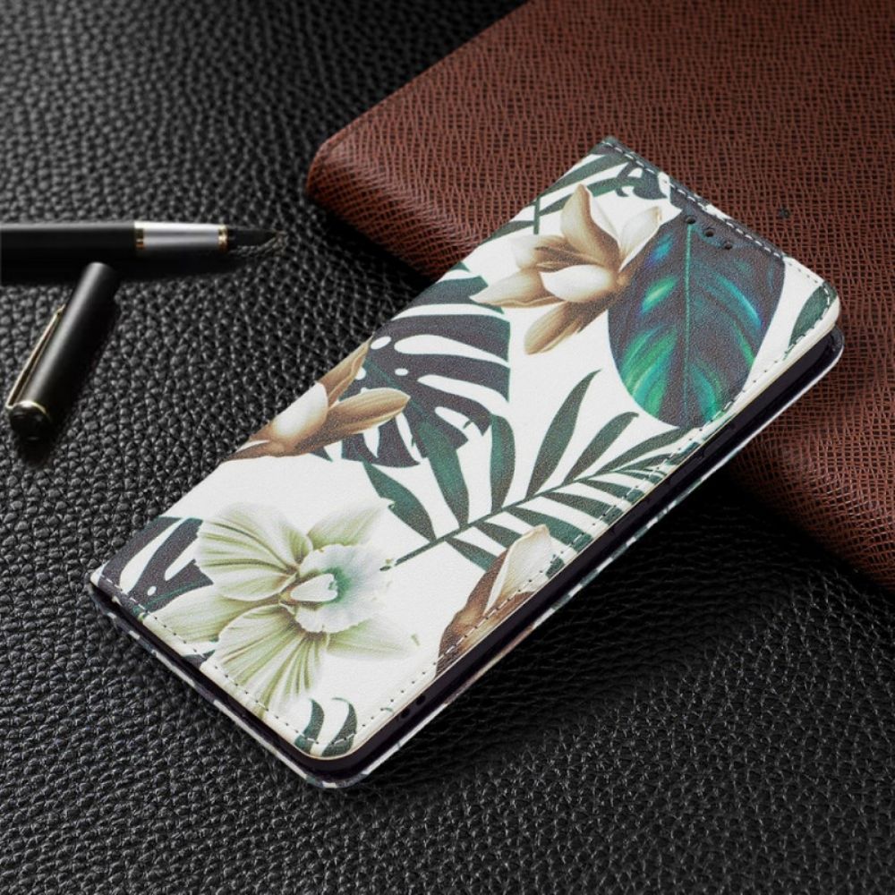 Schutzhülle Für Samsung Galaxy S22 Plus 5G Flip Case Blätter