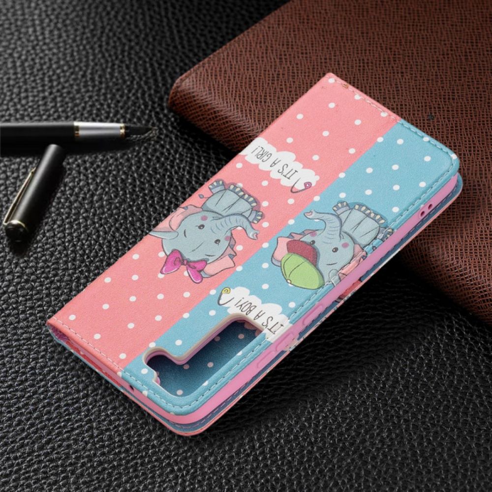 Schutzhülle Für Samsung Galaxy S22 Plus 5G Flip Case Elefantenbabys