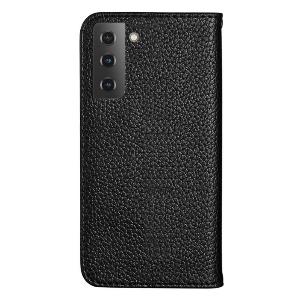 Schutzhülle Für Samsung Galaxy S22 Plus 5G Flip Case Ultraschickes Lychee-kunstleder