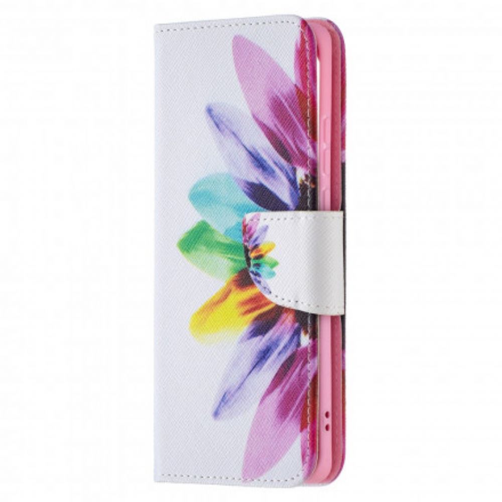 Flip Case Für Huawei P50 Pro Aquarell Blume