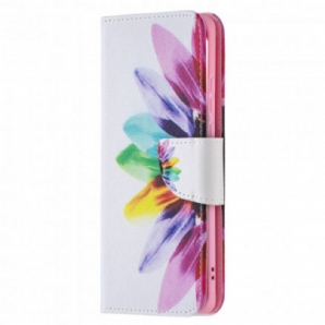 Flip Case Für Huawei P50 Pro Aquarell Blume