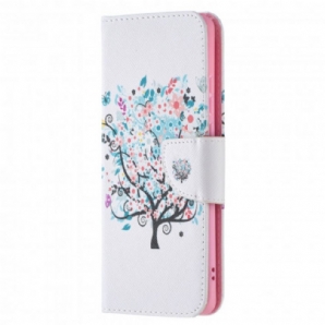 Flip Case Für Huawei P50 Pro Blumiger Baum