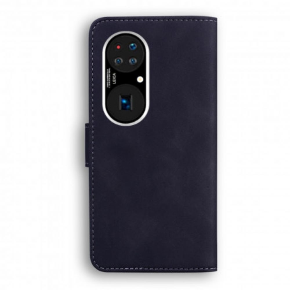 Flip Case Für Huawei P50 Pro Leder Im Vintage-couture-stil