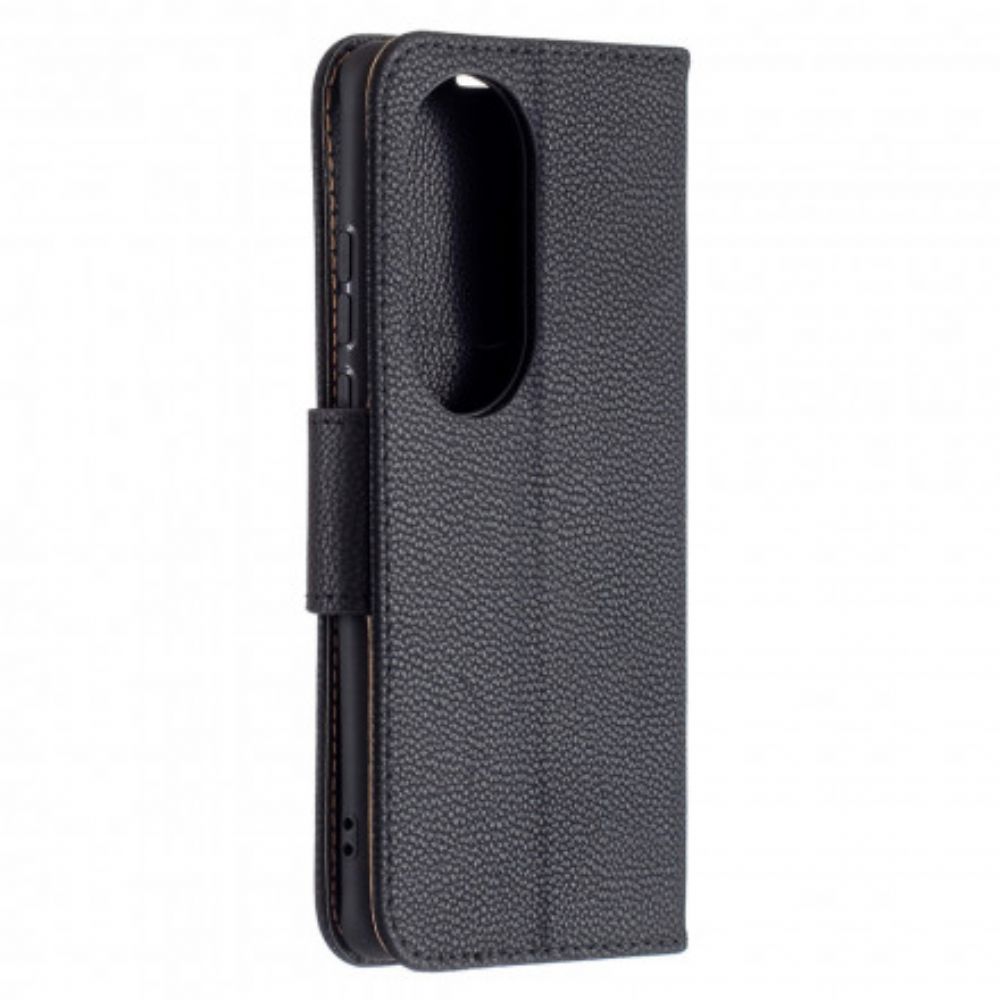 Flip Case Für Huawei P50 Pro Flip Case Litschi-klappe Schräg