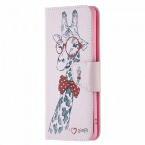 Flip Case Für Huawei P50 Pro Nerdige Giraffe