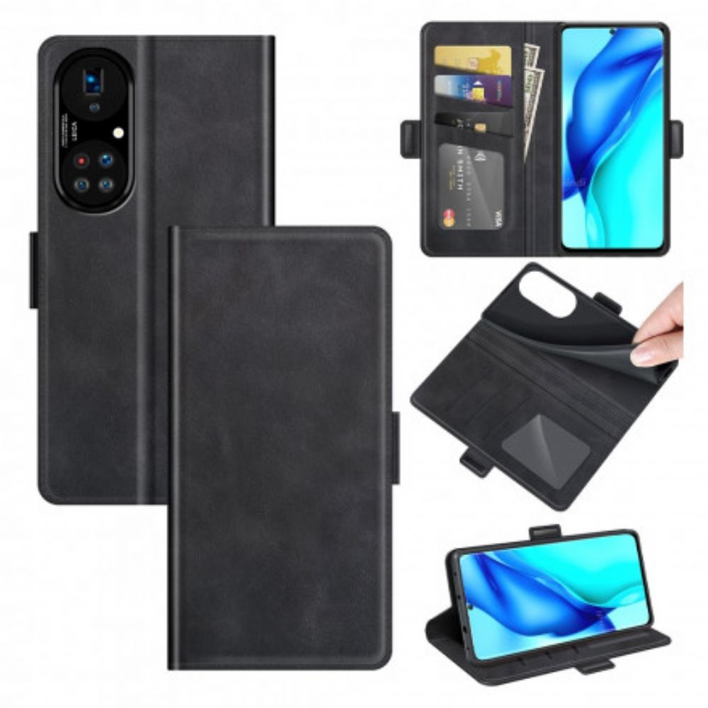 Flip Case Für Huawei P50 Pro Style Lederdesign