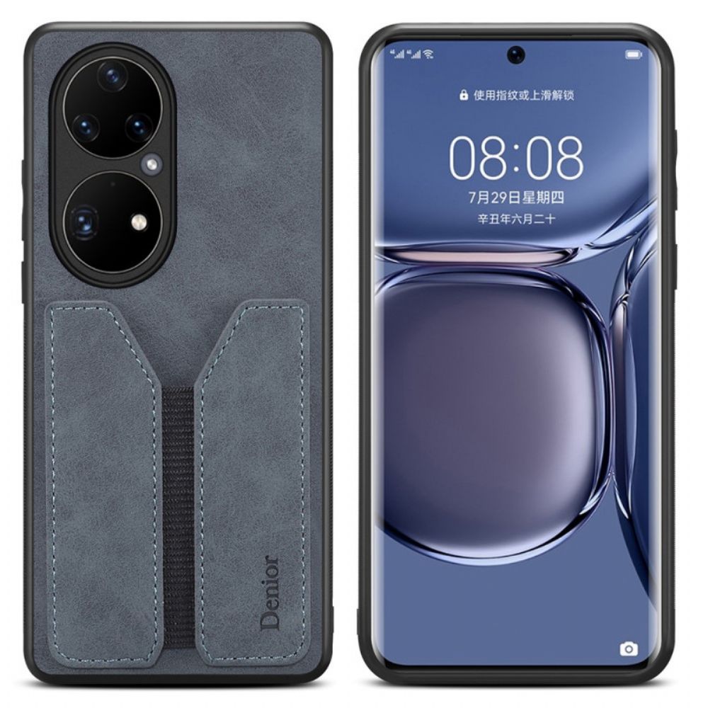 Hülle Für Huawei P50 Pro Denior Elastischer Kartenhalter