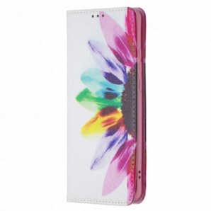 Schutzhülle Für Huawei P50 Pro Flip Case Aquarell Blume