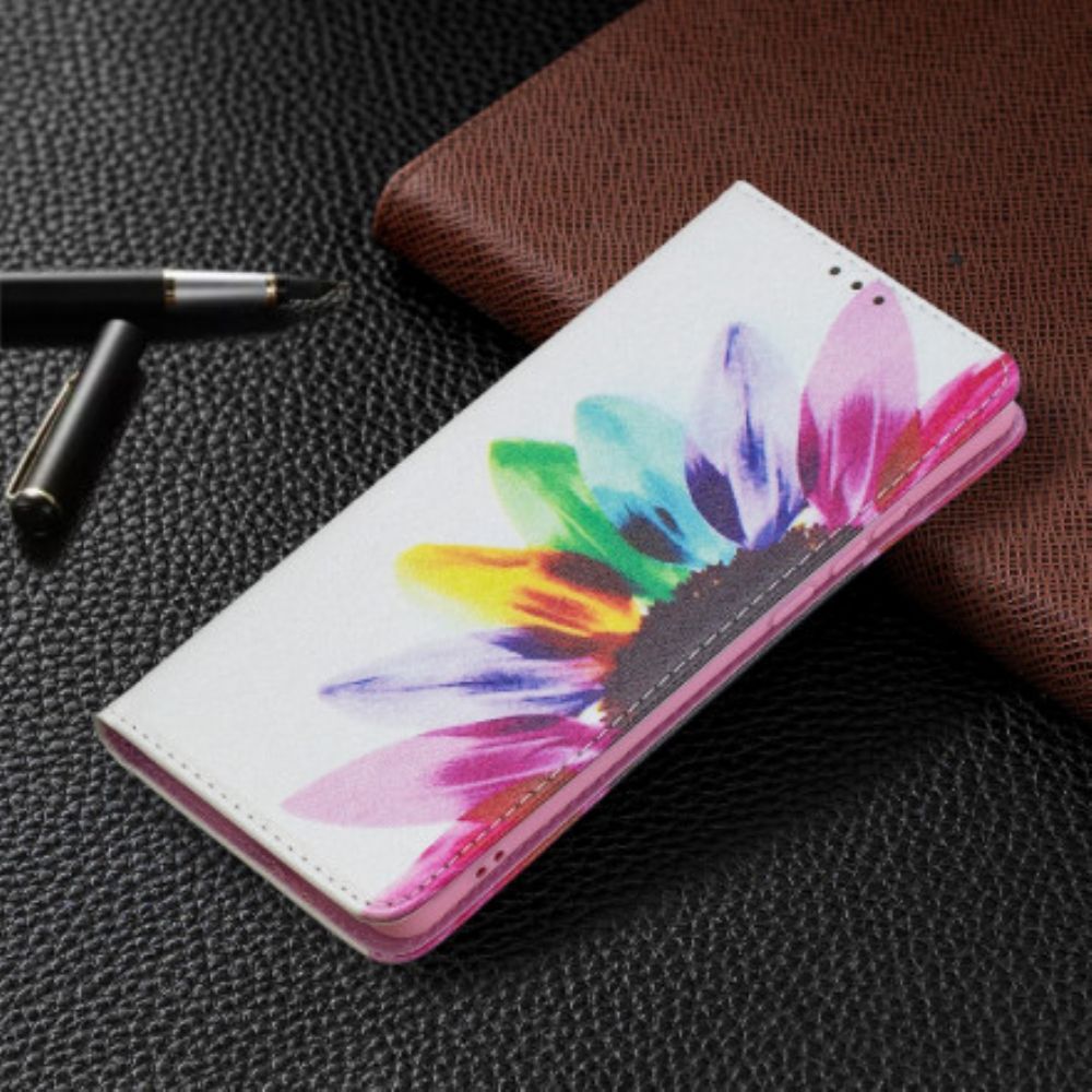 Schutzhülle Für Huawei P50 Pro Flip Case Aquarell Blume