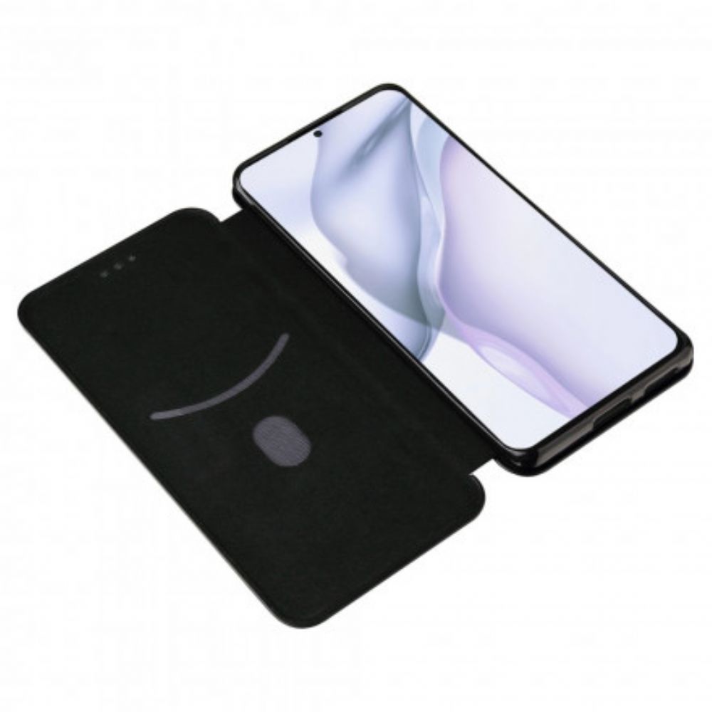 Schutzhülle Für Huawei P50 Pro Flip Case Kohlefaser