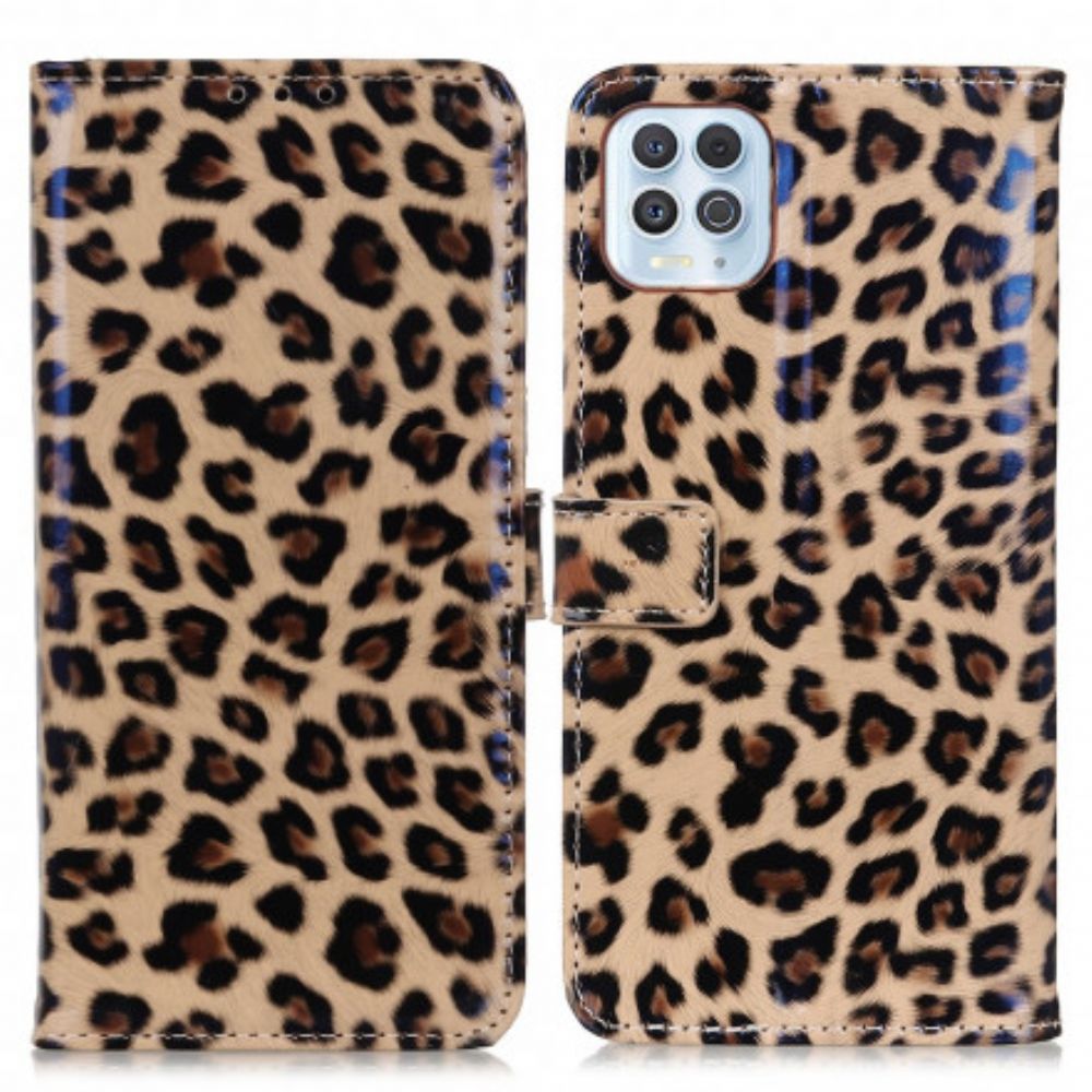 Flip Case Für Moto G100 Leopard