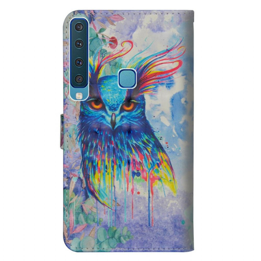 Flip Case Für Samsung Galaxy A9 Aquarell Vogel