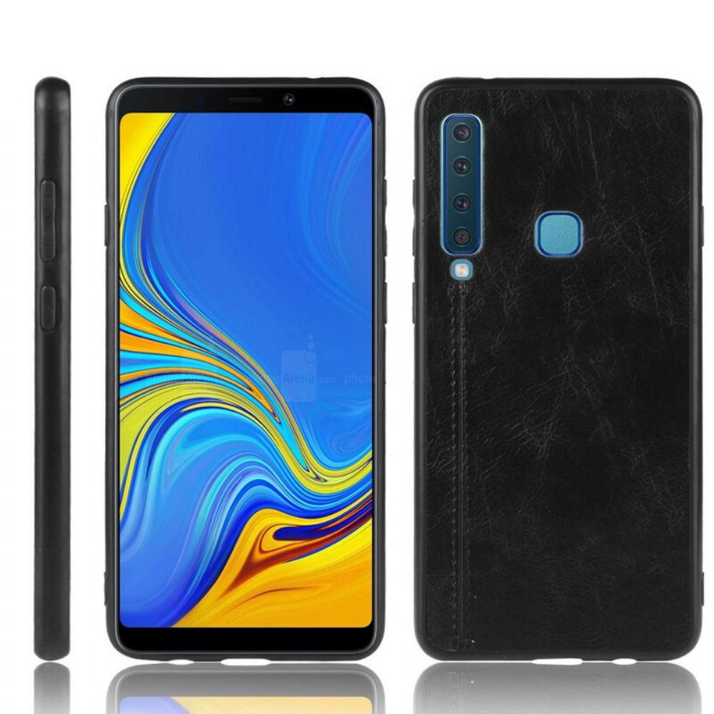 Hülle Für Samsung Galaxy A9 Naht Lederoptik