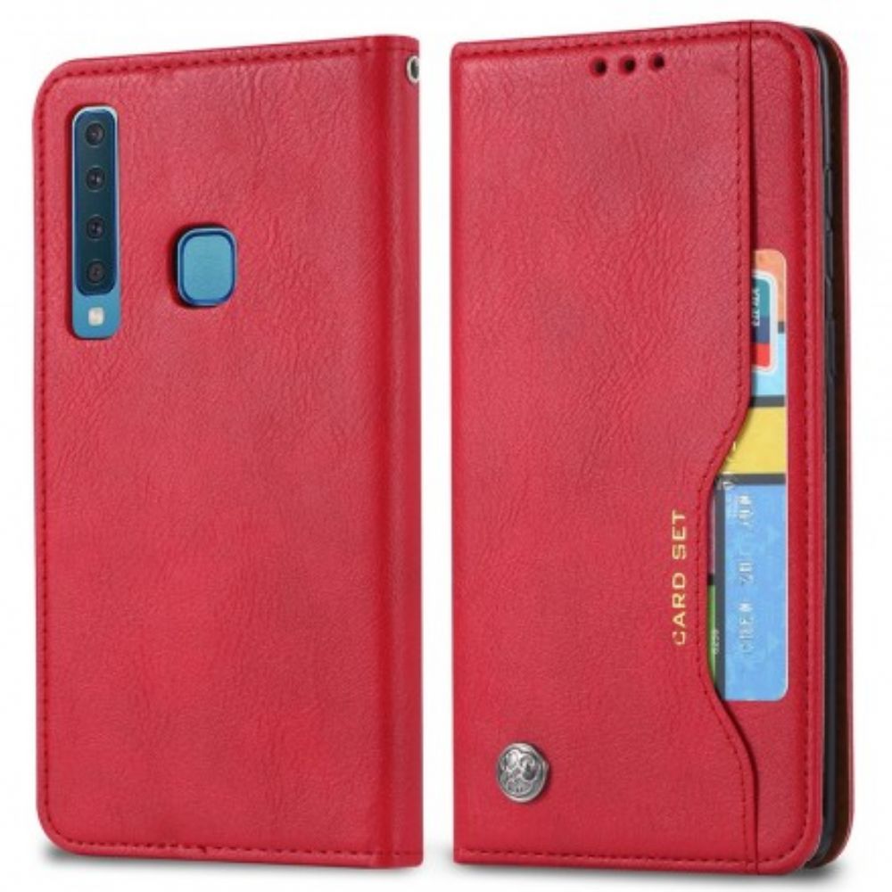 Schutzhülle Für Samsung Galaxy A9 Flip Case Kartenetui Aus Kunstleder