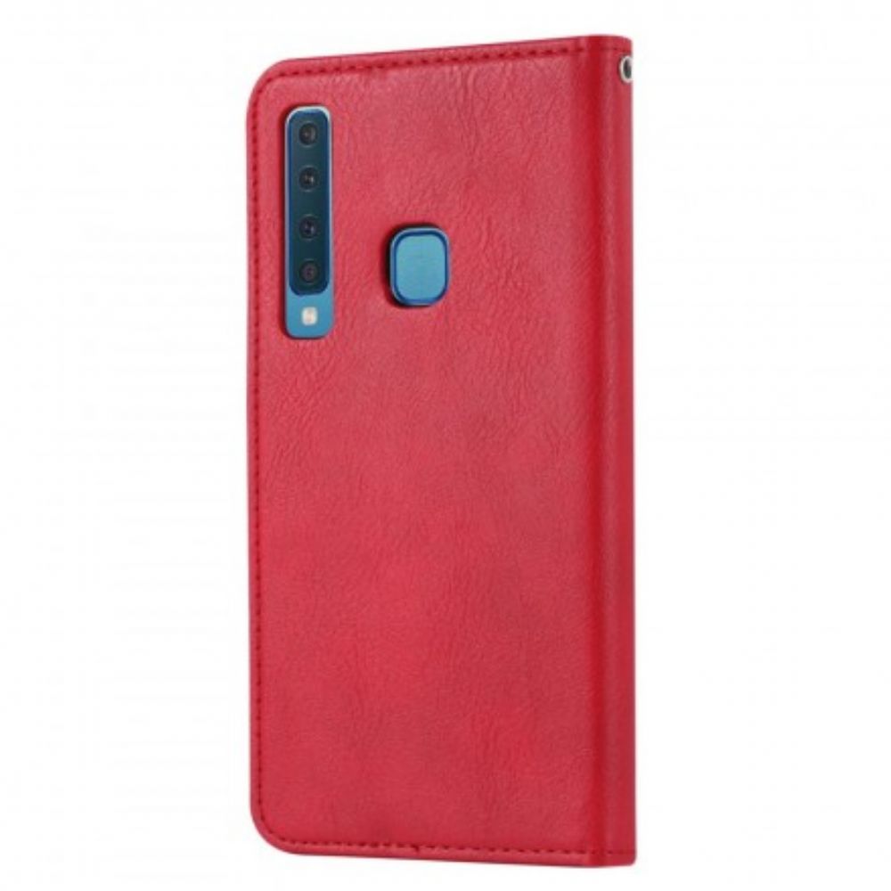 Schutzhülle Für Samsung Galaxy A9 Flip Case Kartenetui Aus Kunstleder