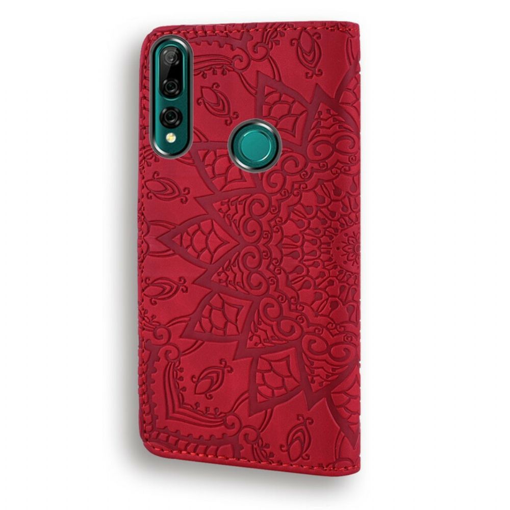 Flip Case Für Huawei P Smart Z / Honor 9X Blumendruck