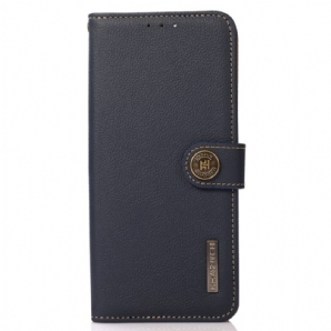 Flip Case Für Xiaomi Redmi Note 12 4G Echtes Leder Khazneh Rfid