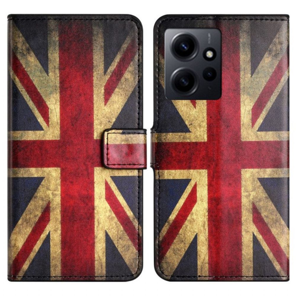 Flip Case Für Xiaomi Redmi Note 12 4G Englische Flagge