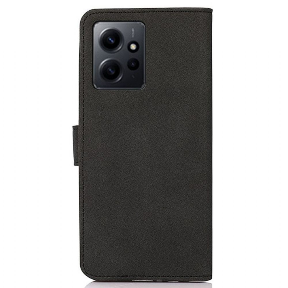 Flip Case Für Xiaomi Redmi Note 12 4G Khazneh-ledereffekt