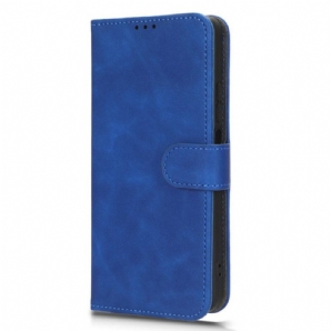 Flip Case Für Xiaomi Redmi Note 12 4G Schlichter Lederstil