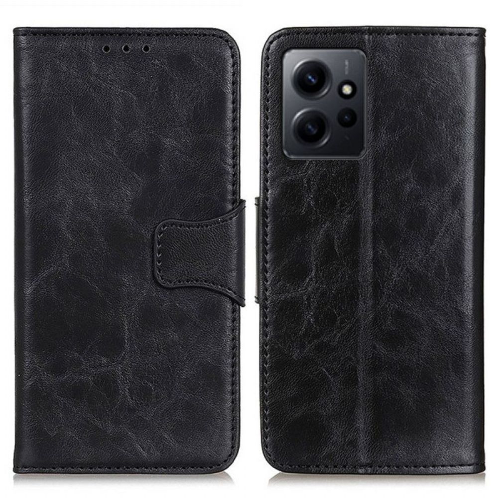 Flip Case Für Xiaomi Redmi Note 12 4G Wendeverschluss Aus Spaltleder