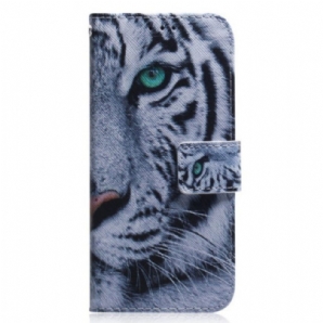 Lederhüllen Für Xiaomi Redmi Note 12 4G Weißer Tiger