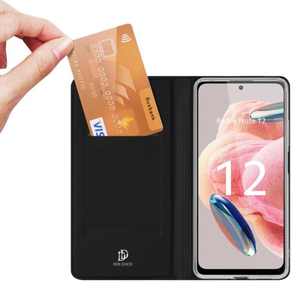 Schutzhülle Für Xiaomi Redmi Note 12 4G Flip Case Skin-pro-serie Dux Ducis