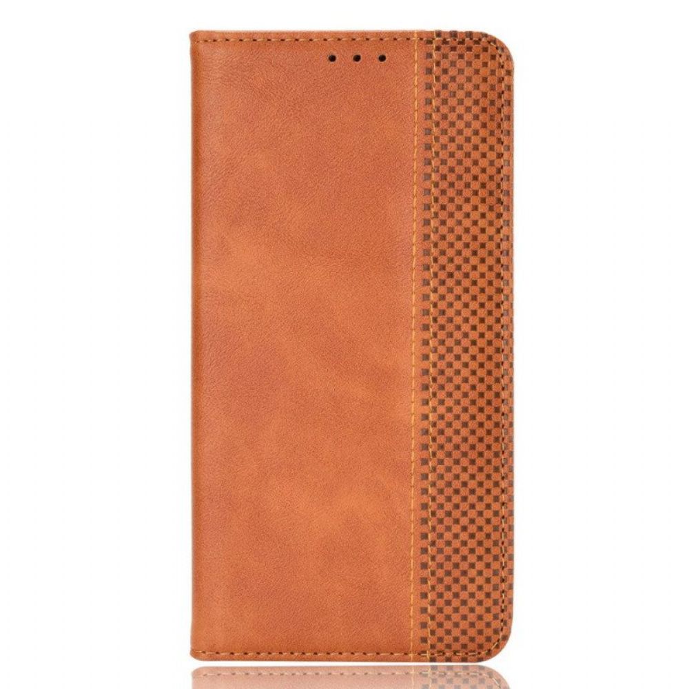 Schutzhülle Für Xiaomi Redmi Note 12 4G Flip Case Stilisierter Lederstil