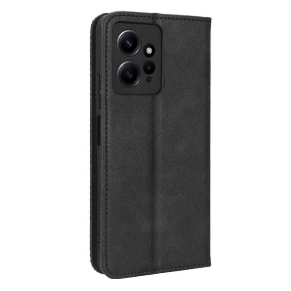 Schutzhülle Für Xiaomi Redmi Note 12 4G Flip Case Stilisierter Lederstil