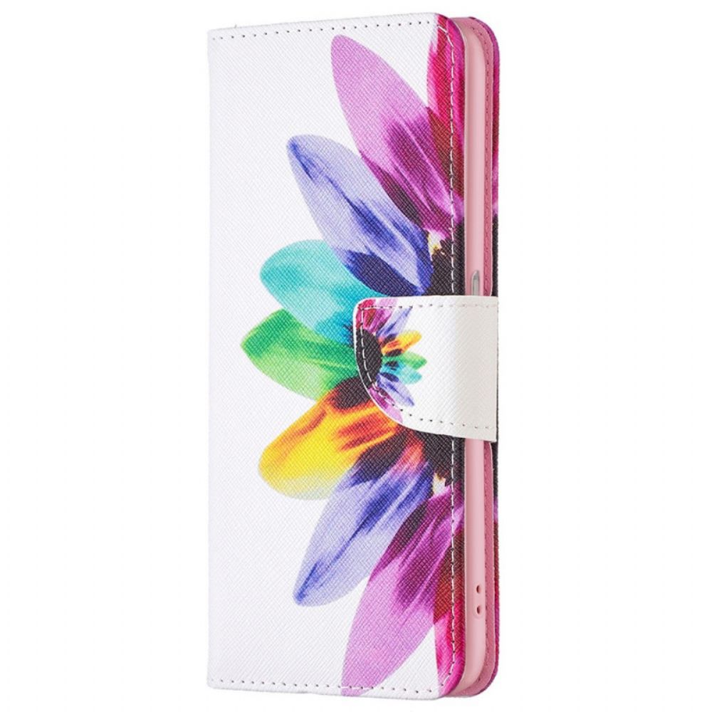 Flip Case Für Realme 9i Aquarell Blume